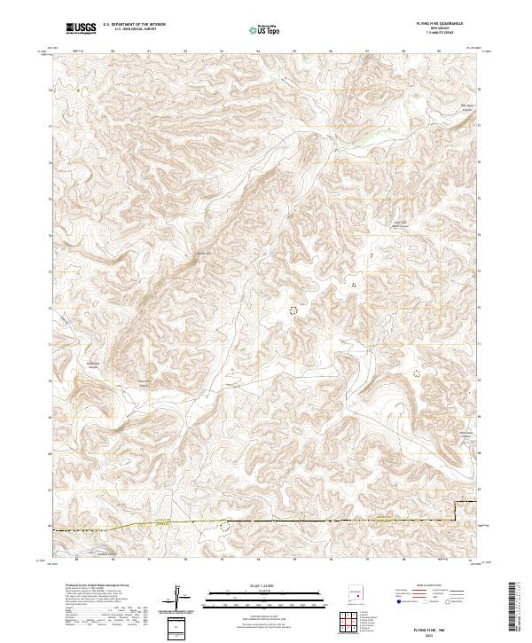 Flying H NE, NM — USGS 7.5-minute topo (2023)