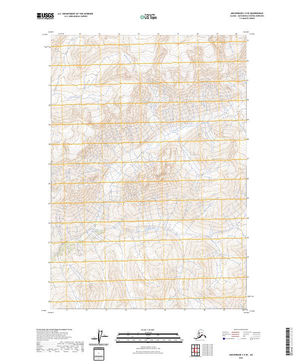 Anchorage C-5 SE, AK — USGS 7.5-minute topo (2023)