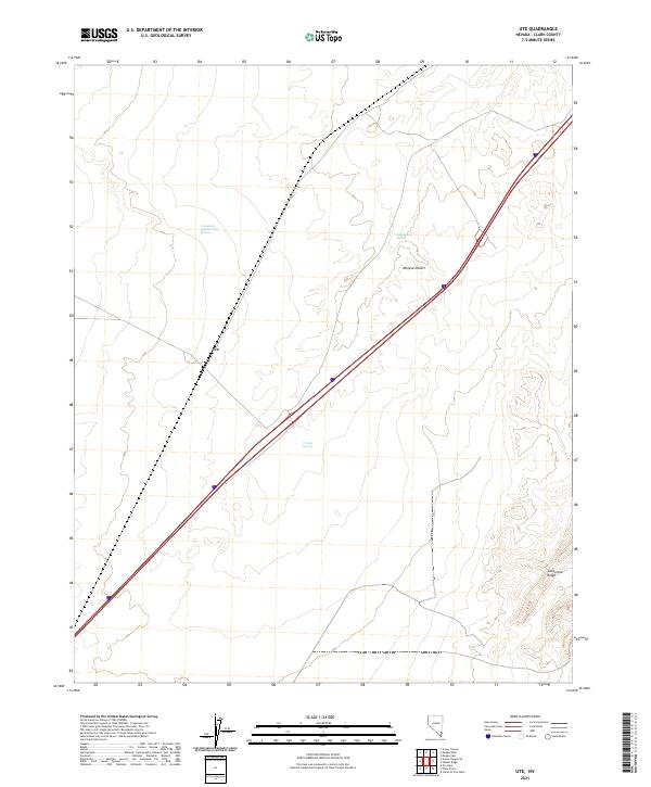 Ute, NV — USGS 7.5-minute topo (2021)