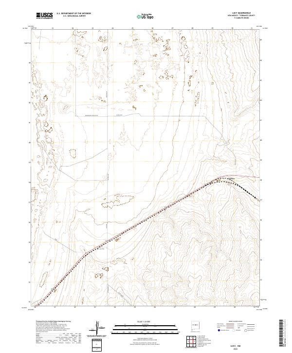 Lucy, NM — USGS 7.5-minute topo (2023)