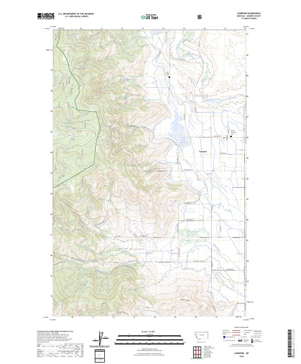 Lonepine, MT — USGS 7.5-minute topo (2024)