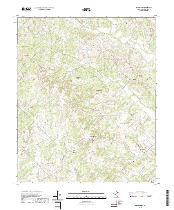 Forestburg, TX — USGS 7.5-minute topo (2022)