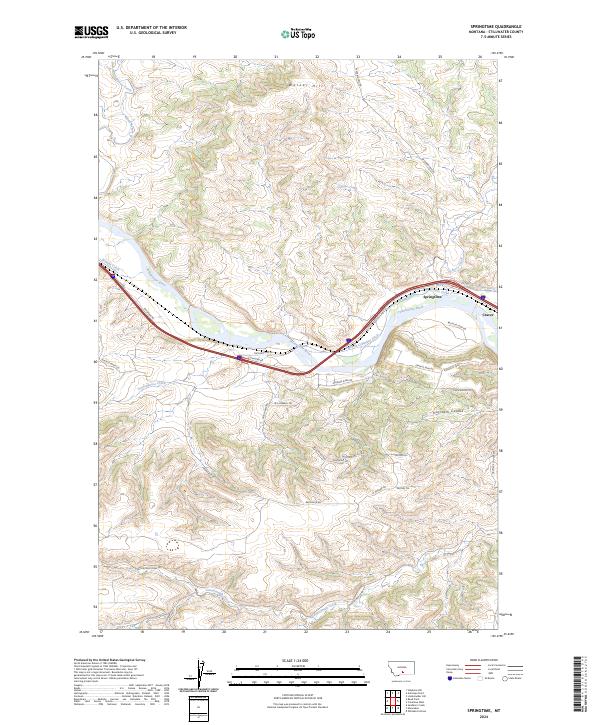 Springtime, MT — USGS 7.5-minute topo (2024)