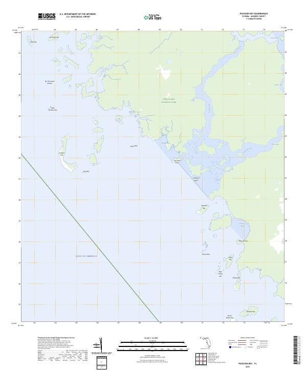 Pavilion Key, FL — USGS 7.5-minute topo (2025)