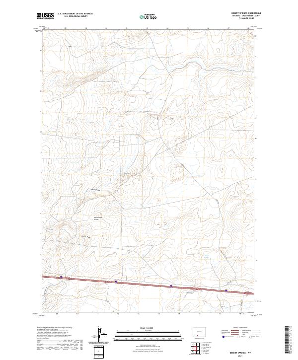 Desert Springs, WY — USGS 7.5-minute topo (2021)
