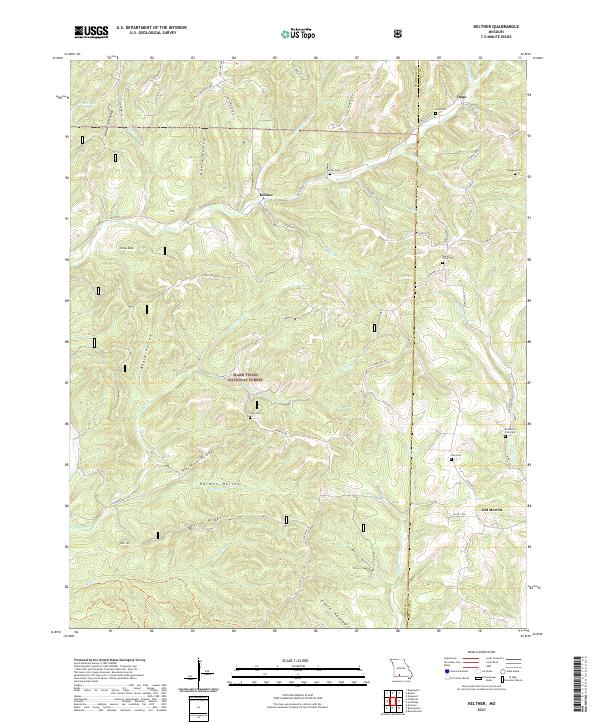 Keltner, MO — USGS 7.5-minute topo (2021)