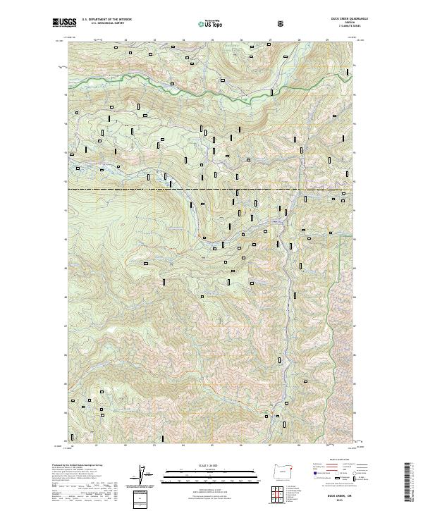 Duck Creek, OR — USGS 7.5-minute topo (2023)