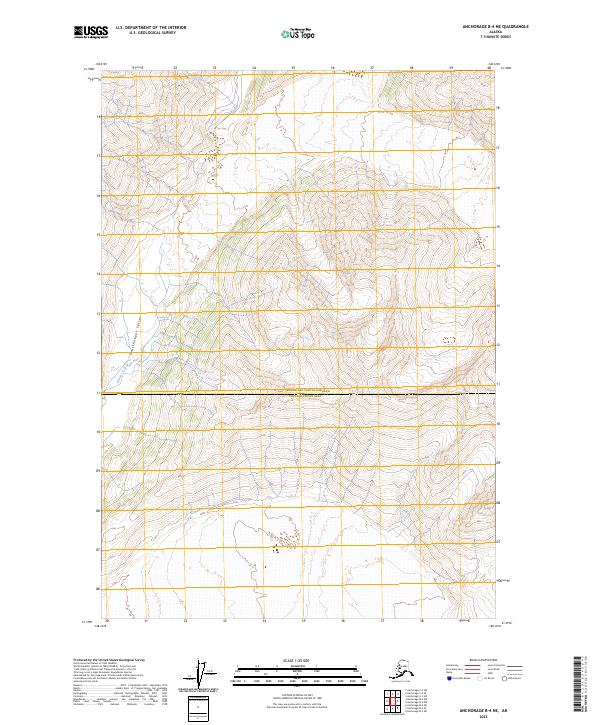 Anchorage B-4 NE, AK — USGS 7.5-minute topo (2023)