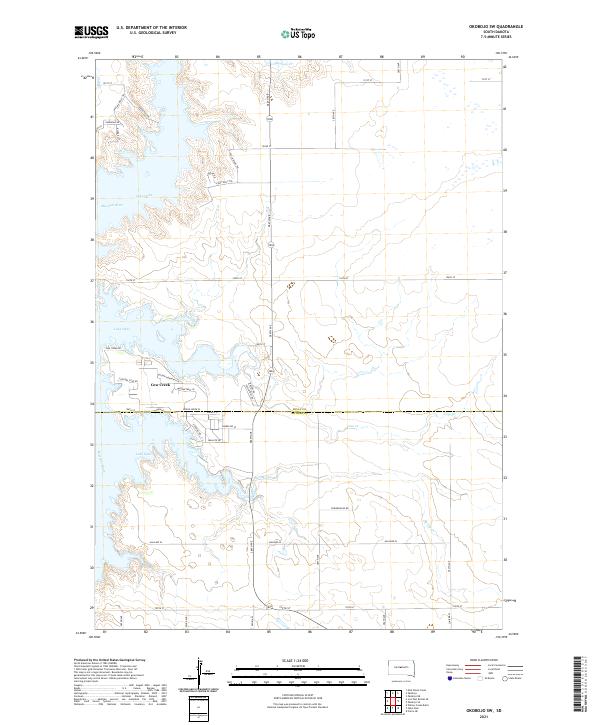 Okobojo SW, SD — USGS 7.5-minute topo (2021)