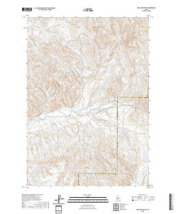 Hog Cove Butte, ID — USGS 7.5-minute topo (2024)