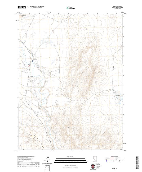 Nixon, NV — USGS 7.5-minute topo (2021)