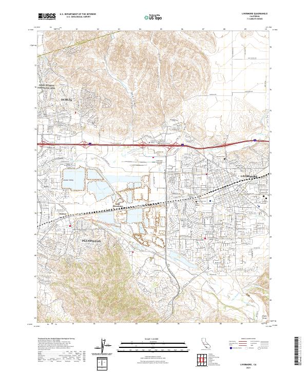 Livermore, CA — USGS 7.5-minute topo (2021)