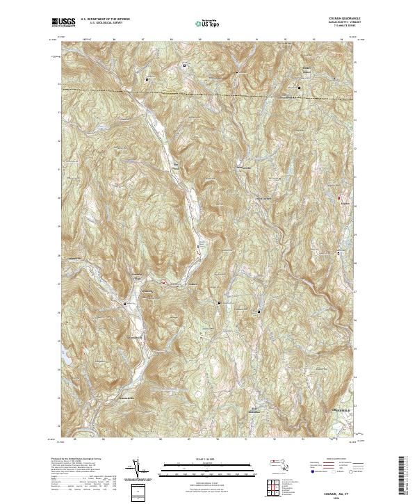 Colrain, MA-VT — USGS 7.5-minute topo (2024)