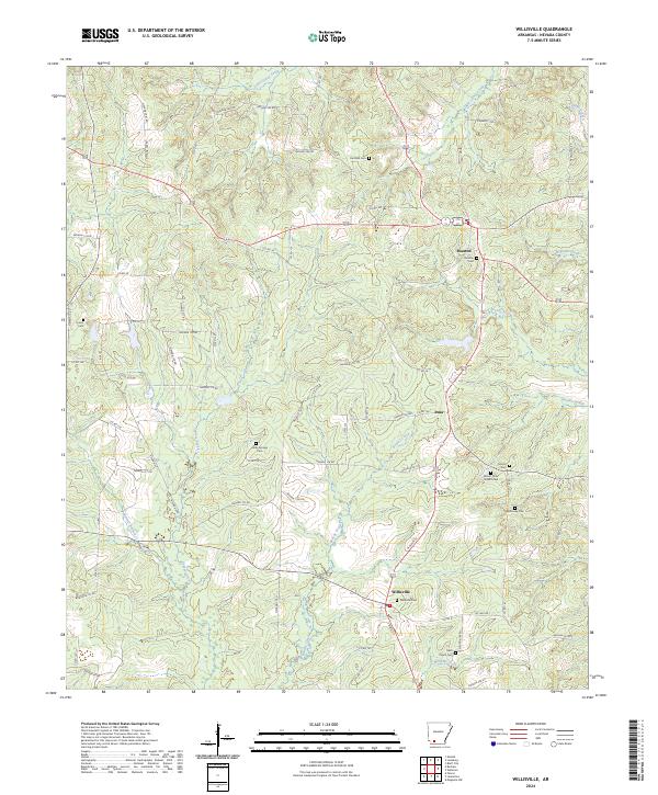 Willisville, AR — USGS 7.5-minute topo (2024)