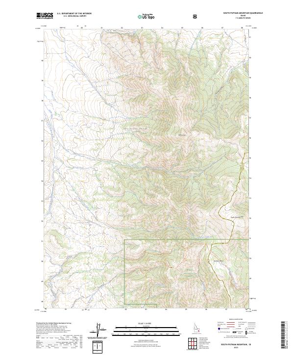 South Putnam Mountain, ID — USGS 7.5-minute topo (2023)