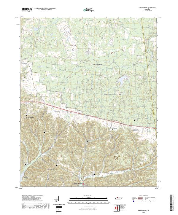 Indian Mound, TN — USGS 7.5-minute topo (2022)