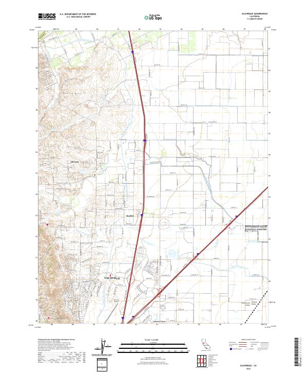 Allendale, CA — USGS 7.5-minute topo (2022)