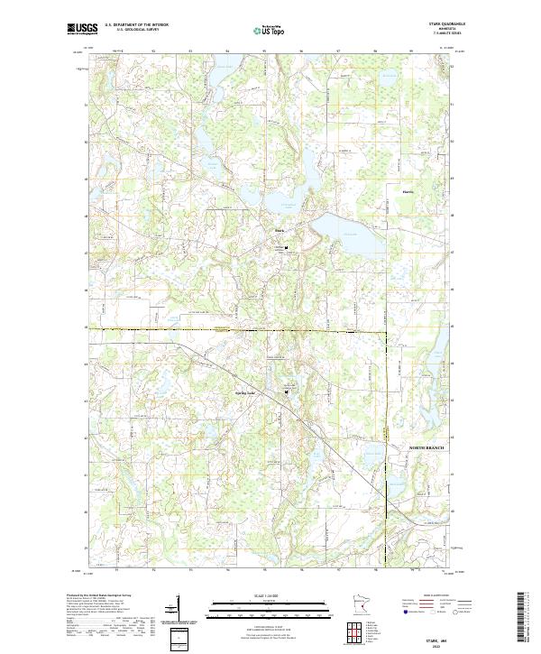 Stark, MN — USGS 7.5-minute topo (2022)