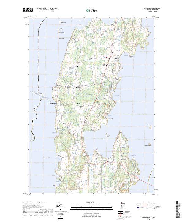 South Hero, VT-NY — USGS 7.5-minute topo (2024)