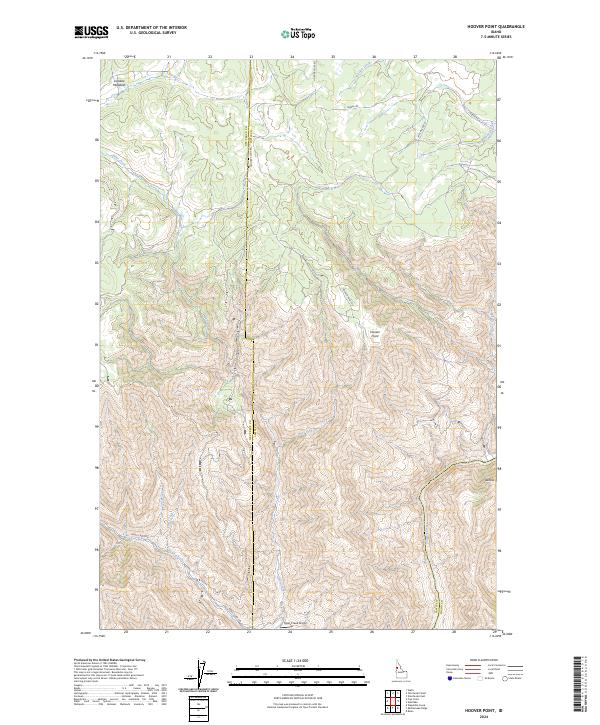 Hoover Point, ID — USGS 7.5-minute topo (2024)
