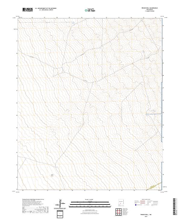 Prisor Well, NM — USGS 7.5-minute topo (2023)
