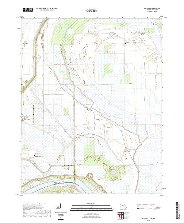 Bayouville, MO-KY — USGS 7.5-minute topo (2021)