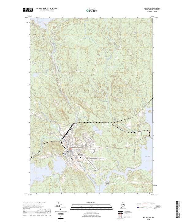 Millinocket, ME — USGS 7.5-minute topo (2024)
