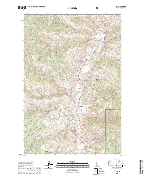 Lucile, ID — USGS 7.5-minute topo (2024)