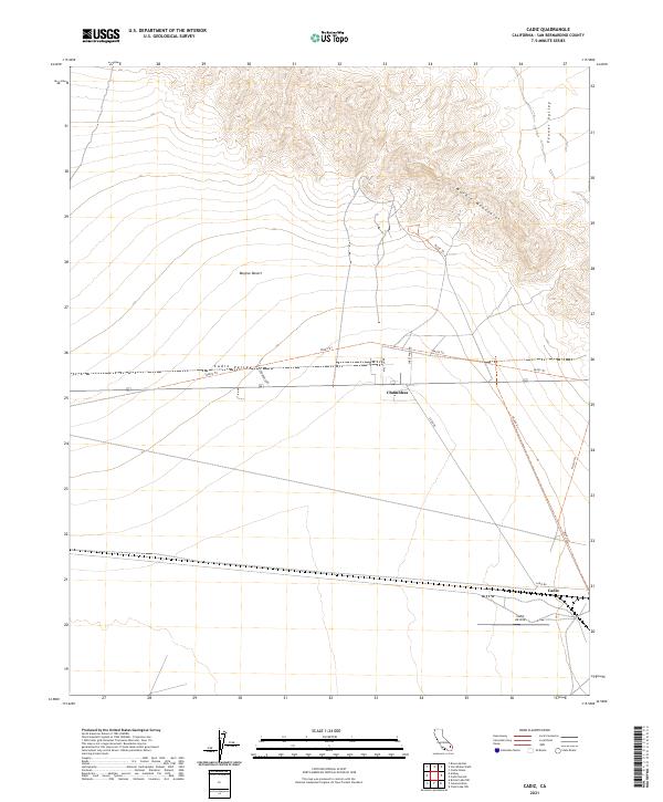 Cadiz, CA — USGS 7.5-minute topo (2021)