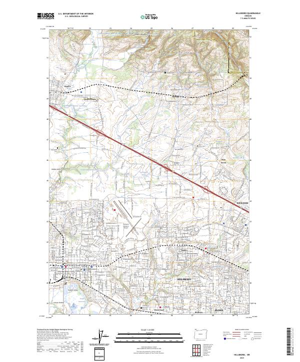 Hillsboro, OR — USGS 7.5-minute topo (2023)
