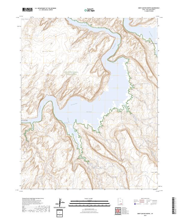 Deep Canyon North, UT — USGS 7.5-minute topo (2023)