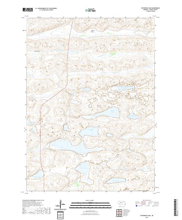 Steverson Lake, NE — USGS 7.5-minute topo (2021)