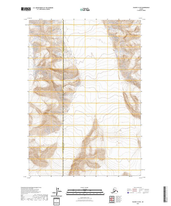 Valdez C-8 SW, AK — USGS 7.5-minute topo (2023)