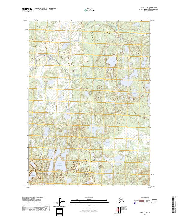 Kenai C-3 NE, AK — USGS 7.5-minute topo (2024)