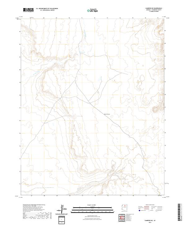 Cameron NE, AZ — USGS 7.5-minute topo (2021)