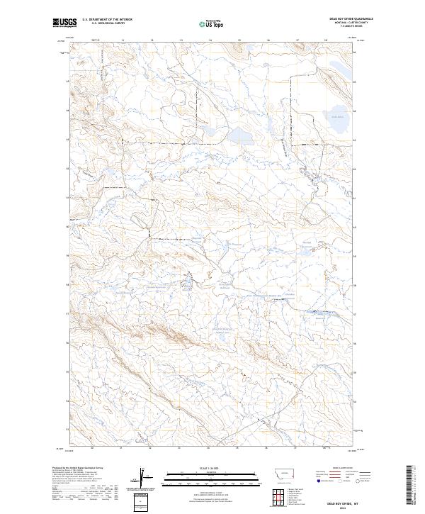 Dead Boy Divide, MT — USGS 7.5-minute topo (2024)