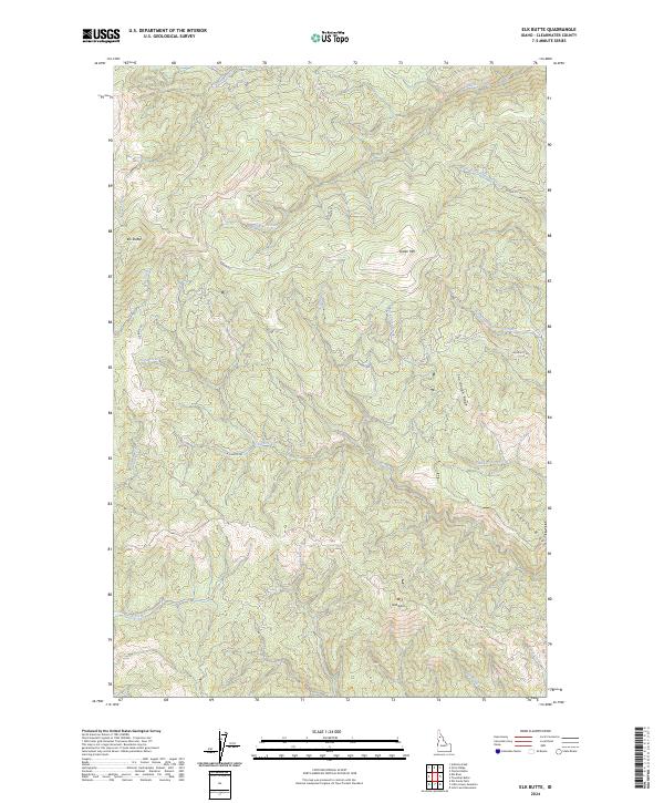 Elk Butte, ID — USGS 7.5-minute topo (2024)