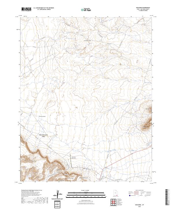 Goulding, UT — USGS 7.5-minute topo (2023)