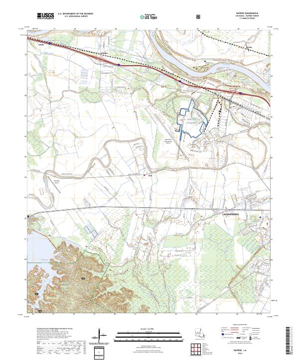 Rapides, LA — USGS 7.5-minute topo (2024)