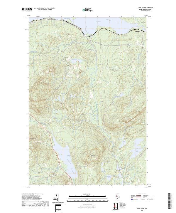 Long Pond, ME — USGS 7.5-minute topo (2024)