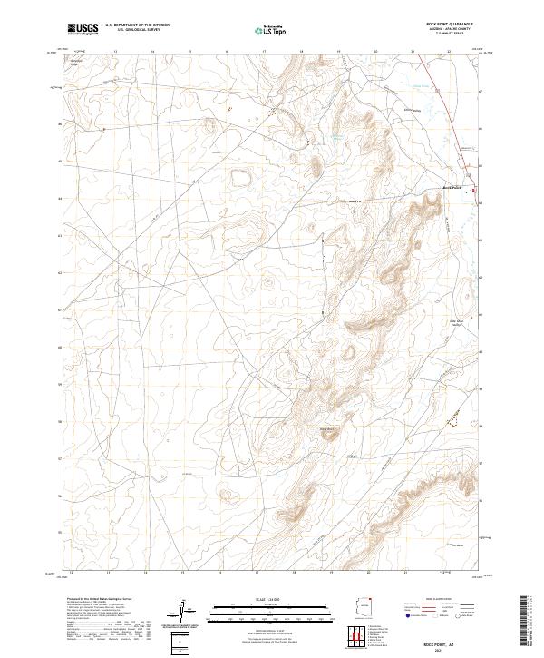 Rock Point, AZ — USGS 7.5-minute topo (2021)