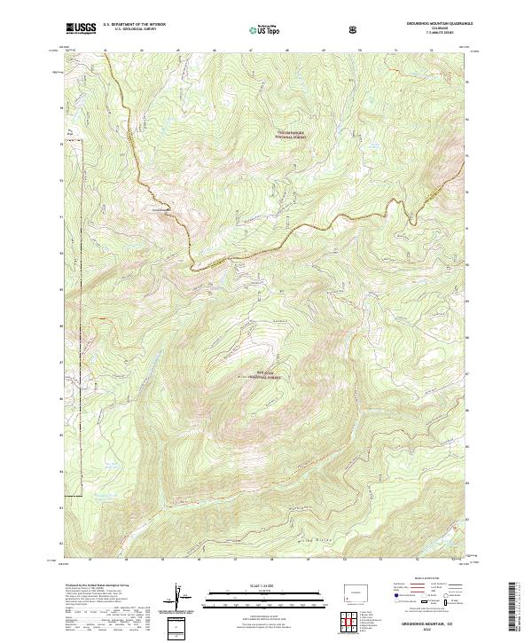 Groundhog Mountain, CO — USGS 7.5-minute topo (2022)