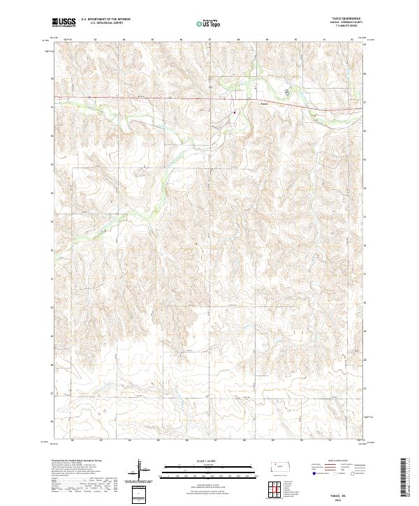 Tasco, KS — USGS 7.5-minute topo (2022)