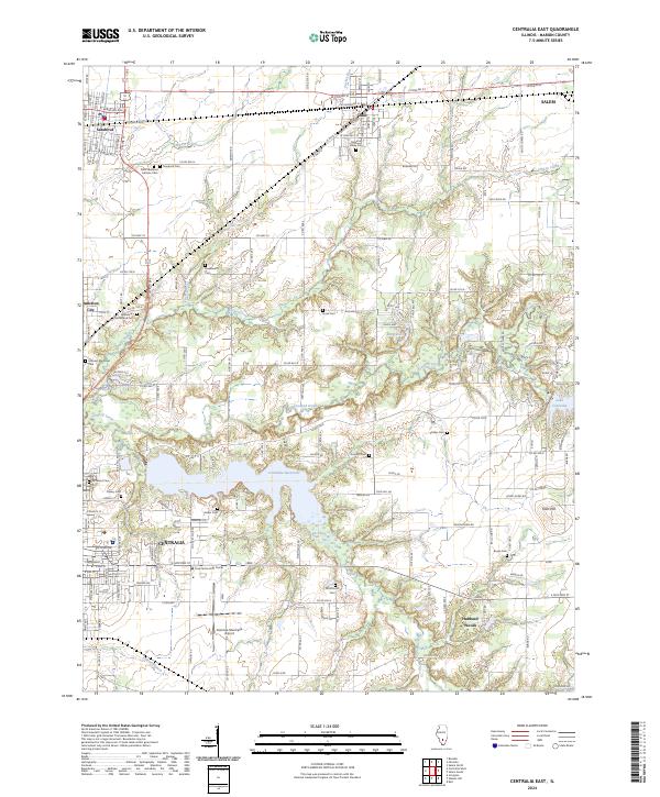 Centralia East, IL — USGS 7.5-minute topo (2024)