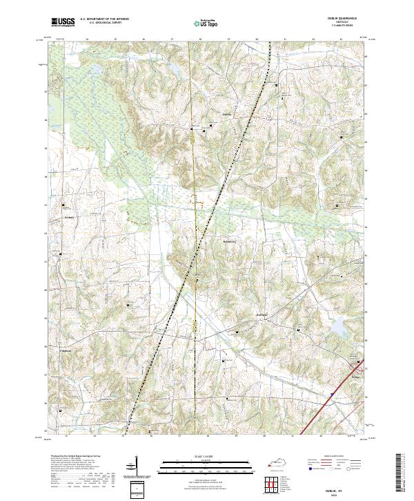 Dublin, KY — USGS 7.5-minute topo (2022)