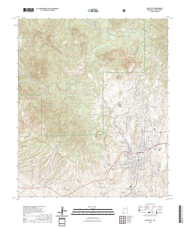 Silver City, NM — USGS 7.5-minute topo (2023)