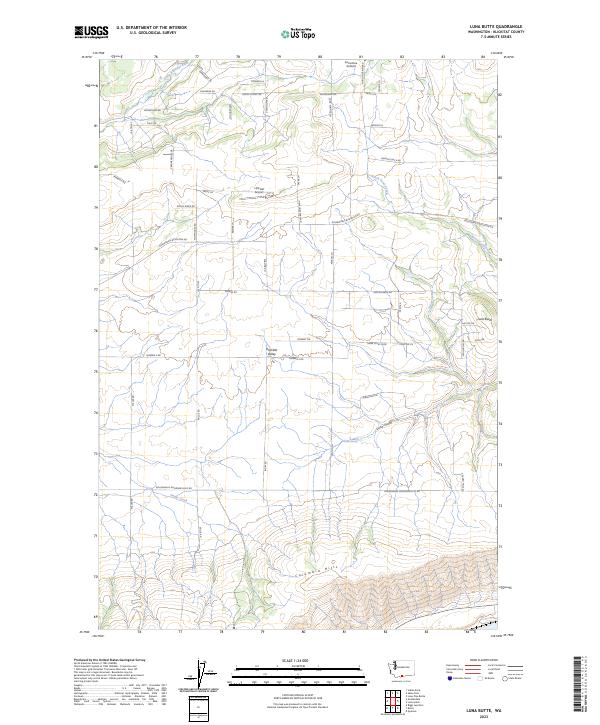 Luna Butte, WA — USGS 7.5-minute topo (2023)