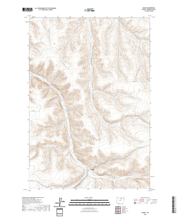 Ruggs, OR — USGS 7.5-minute topo (2024)