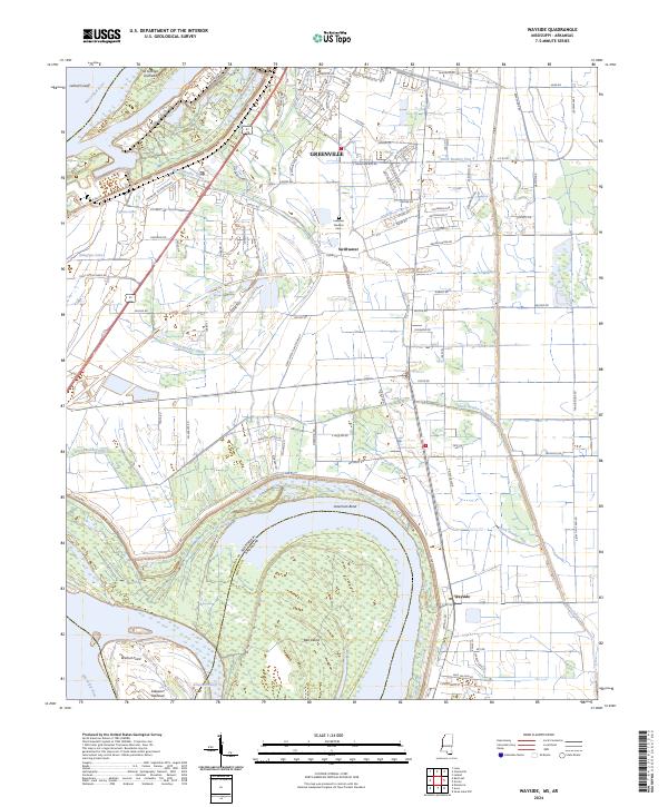 Wayside, MS-AR — USGS 7.5-minute topo (2024)