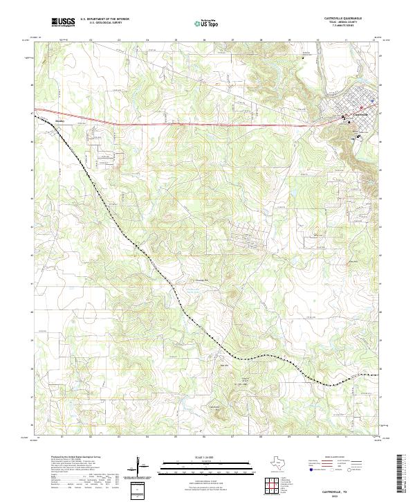 Castroville, TX — USGS 7.5-minute topo (2022)